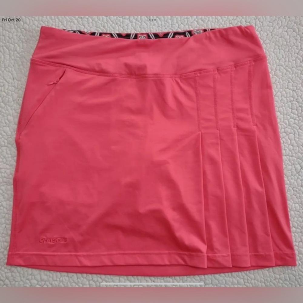 Chase54 Spiced Coral Athletic 🎾 Tennis Golf ⛳️ Skort, Large (10-12)